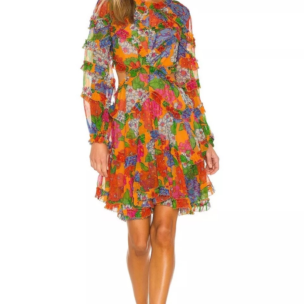 Zimmermann Riders Frill Mini Dress (US 4/Zimmermann 1)